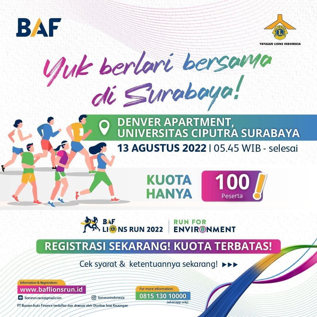 Surabaya 👟 BAF Lions Run for Environment â€¢ 2022
