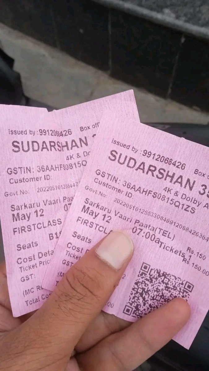 Got MY Sudarshan Tickets For #Pokiri4k 
All Set For Witness The Pandugaadi Swag 💥
#PokiriManiaBegins