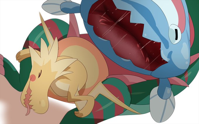 三番煎じですが
ウオノパッチラゴン描きました 