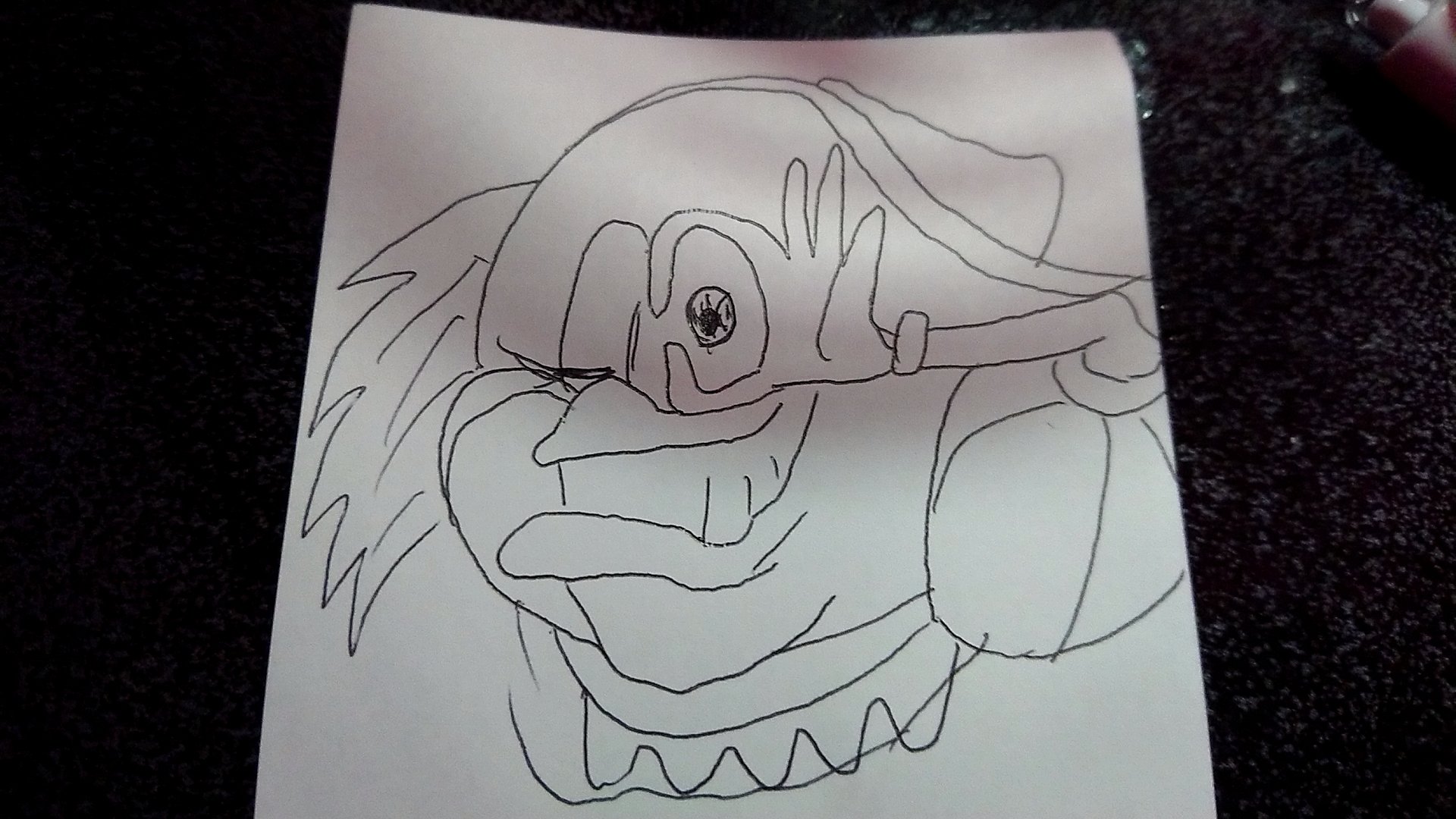 ゆりたろう おいたんの 一発描きイラスト フリオさん 志摩スペイン村のキャラクターです 今月志摩スペイン村行くよー なんか 思ってたんとちゃう 仕上がりに ソニックみたいになった 𐃷 T Co Jsavyonlld Twitter