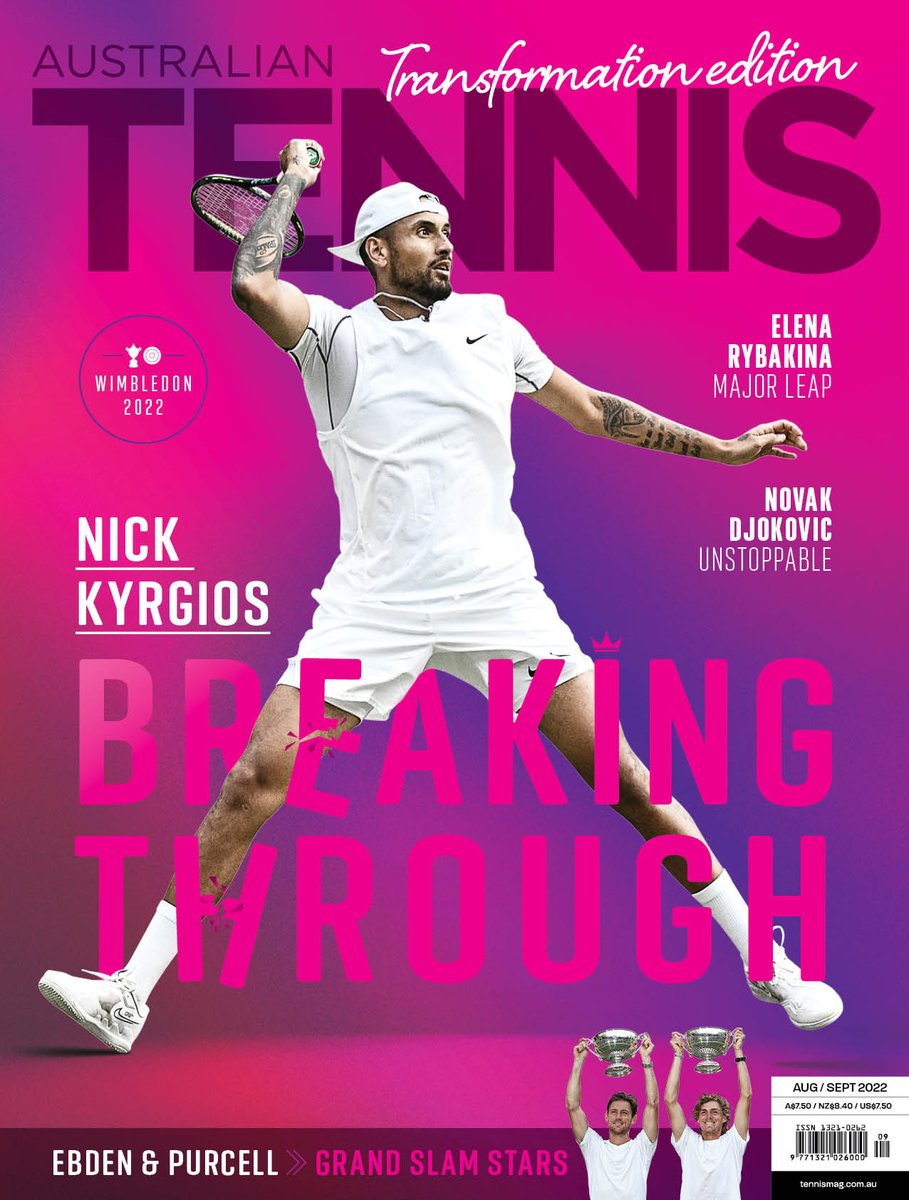 Back in the winners’ circle and back on our cover 😎

Check-out the latest issue of ATM, featuring the newly crowned Washington champion, @nickkyrgios 👑