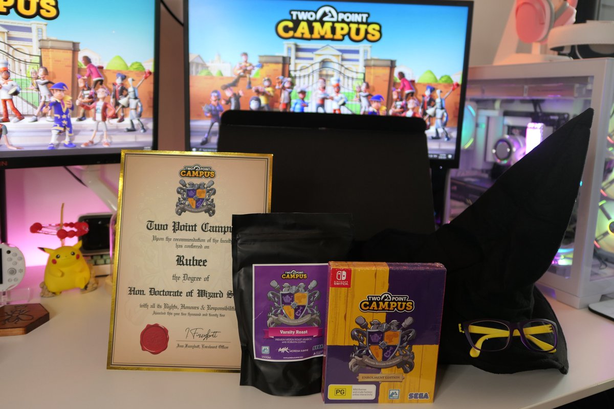 RubeePlays's tweet photo. It's not a PHD but hey, I'll take it!

I've enrolled in Wizardry! 🪄
Who am I seeing on campus? 👀 https://t.co/RCtDGUdBfV