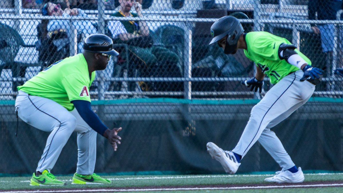 Pitchers beware: Jordan Lawlar is getting hot.

Arizona's No. 2 prospect fell a triple shy of the cycle in a four-hit game for High-A Hillsboro: atmlb.com/3PatVSC