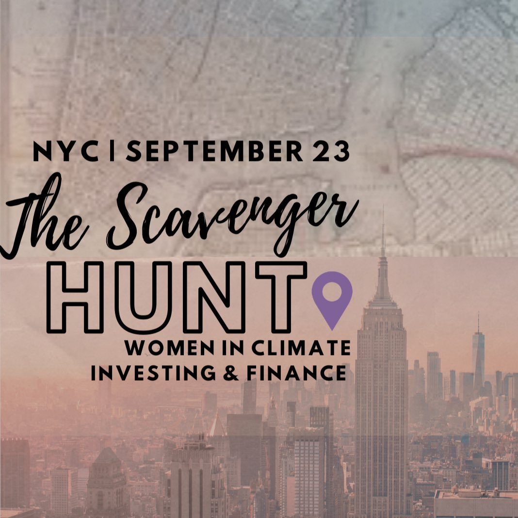 mark your calendars, friends! <a href="/womenclimateIF/">Women in Climate Investing & Finance</a> is in town for Climate Week with something adventurous ✨event launch to come soon