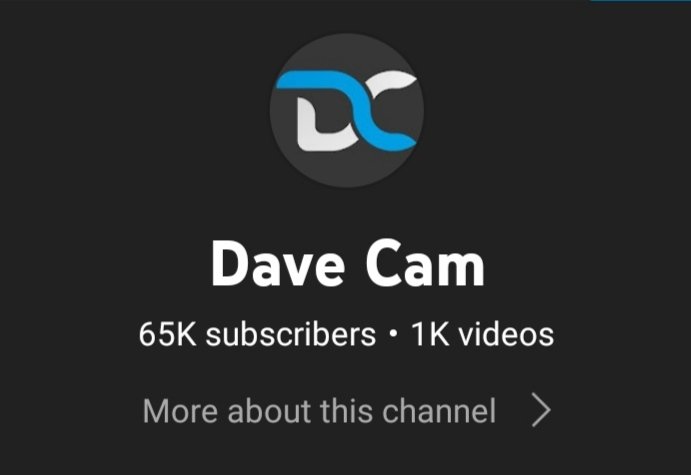 DaveCamYT's tweet image. I woke up this morning to a huge number. 65 fricken thousand subscribers on Youtube! What's that about?! 😳
Honestly, it blows my mind...