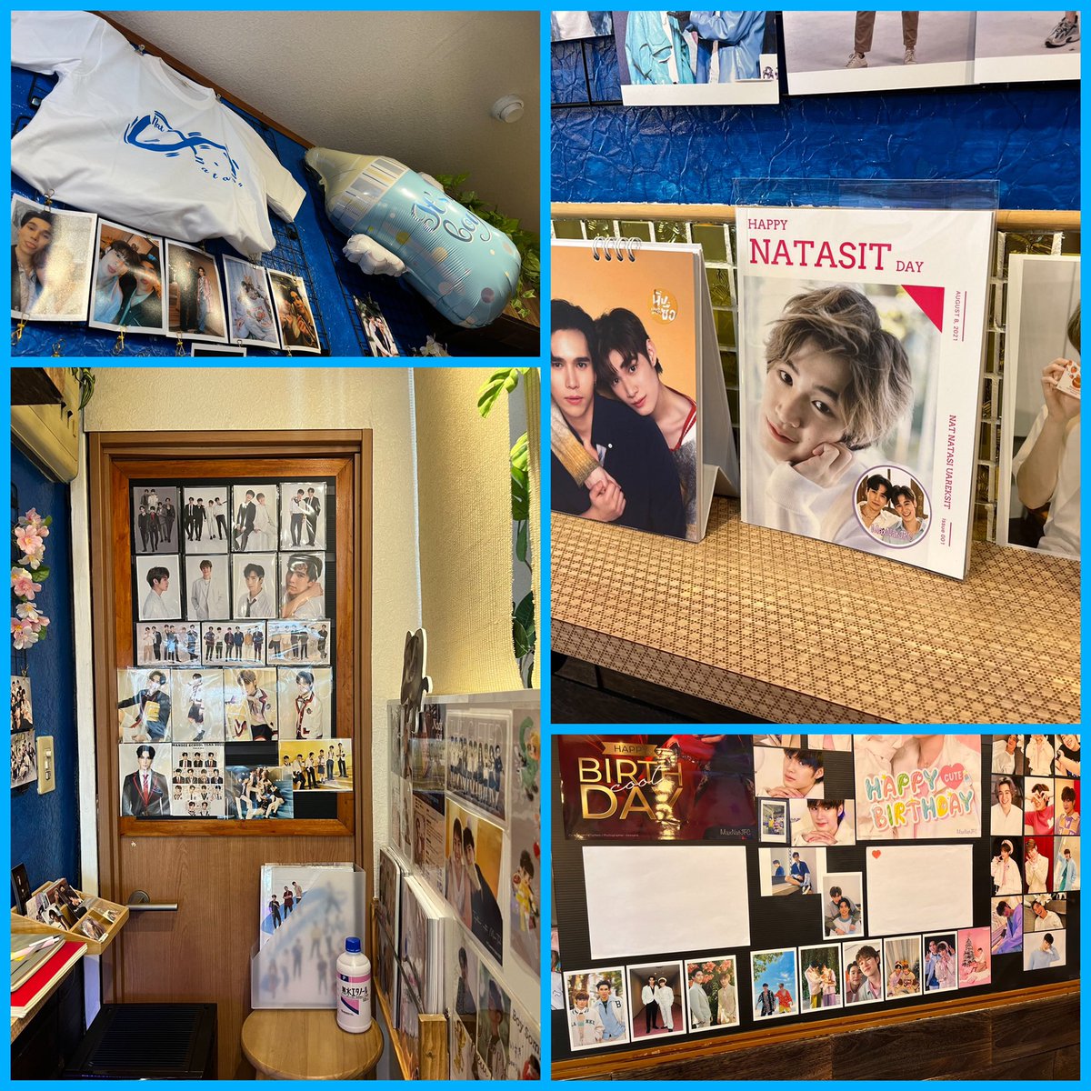 JfcMaxnat's tweet photo. 💙Nat 20th Birthday Project 💖
Nat君@natasittttt のBday Cafe開催開始いたしました!
@TommyJapanFC さんが素晴らしく展示をしてくださいました(多分私がやるより素敵😂)
皆様ぜひお越しください!また、リポートお待ちしております!
#HappyNatasitDay2022
#Nat誕生祭2022
#natasitt #MaxNat https://t.co/ddxBGFqoGS