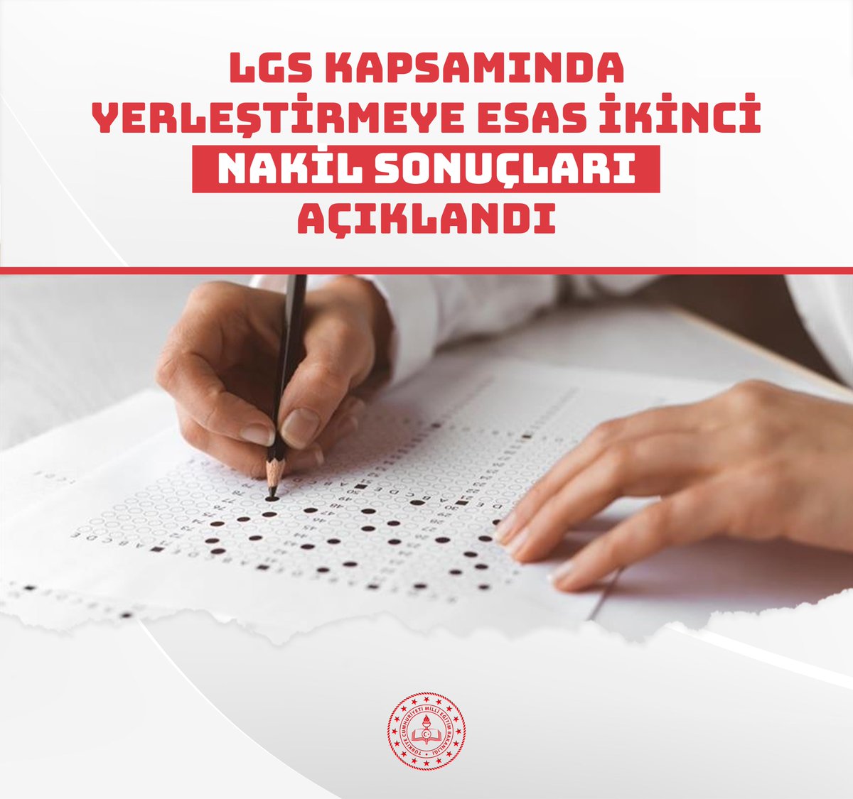 tcmeb's tweet photo. LGS Kapsamında Yerleştirmeye Esas İkinci Nakil Sonuçları Açıklandı

👉 https://t.co/DtKzfoigo6 https://t.co/OEAmYVEimf