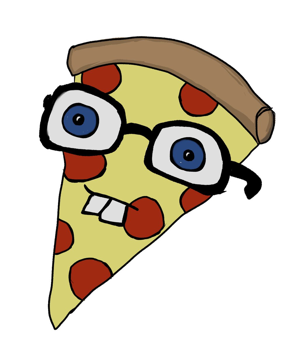 Another drawing request from the stream tonight. "Nerd Pizza"