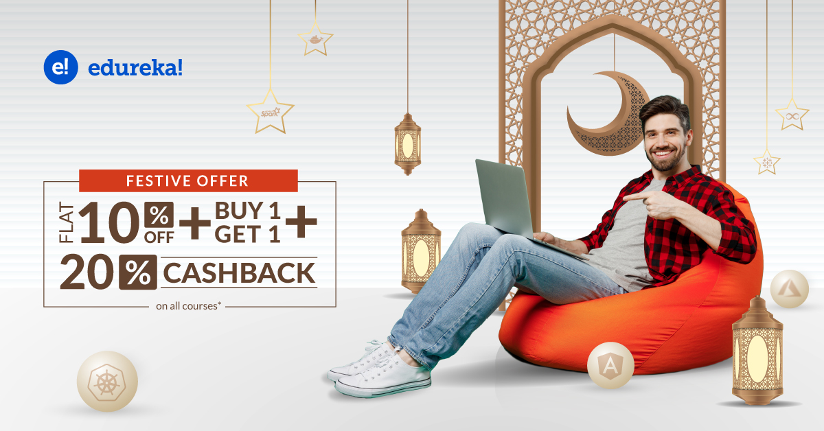 edurekaIN's tweet image. We are bringing to you an exclusive offer. Get Flat 10%+ Buy 1 Get 1+20% Cashback. Grab this amazing deal @ bit.ly/3vLVHOm. Offer valid only on 8th and 9th August. Hurry up now!
.
.
.
#Edtech #Oninelearning #Onlinelearningplatform #Careerdevelopment #Discount #Sale