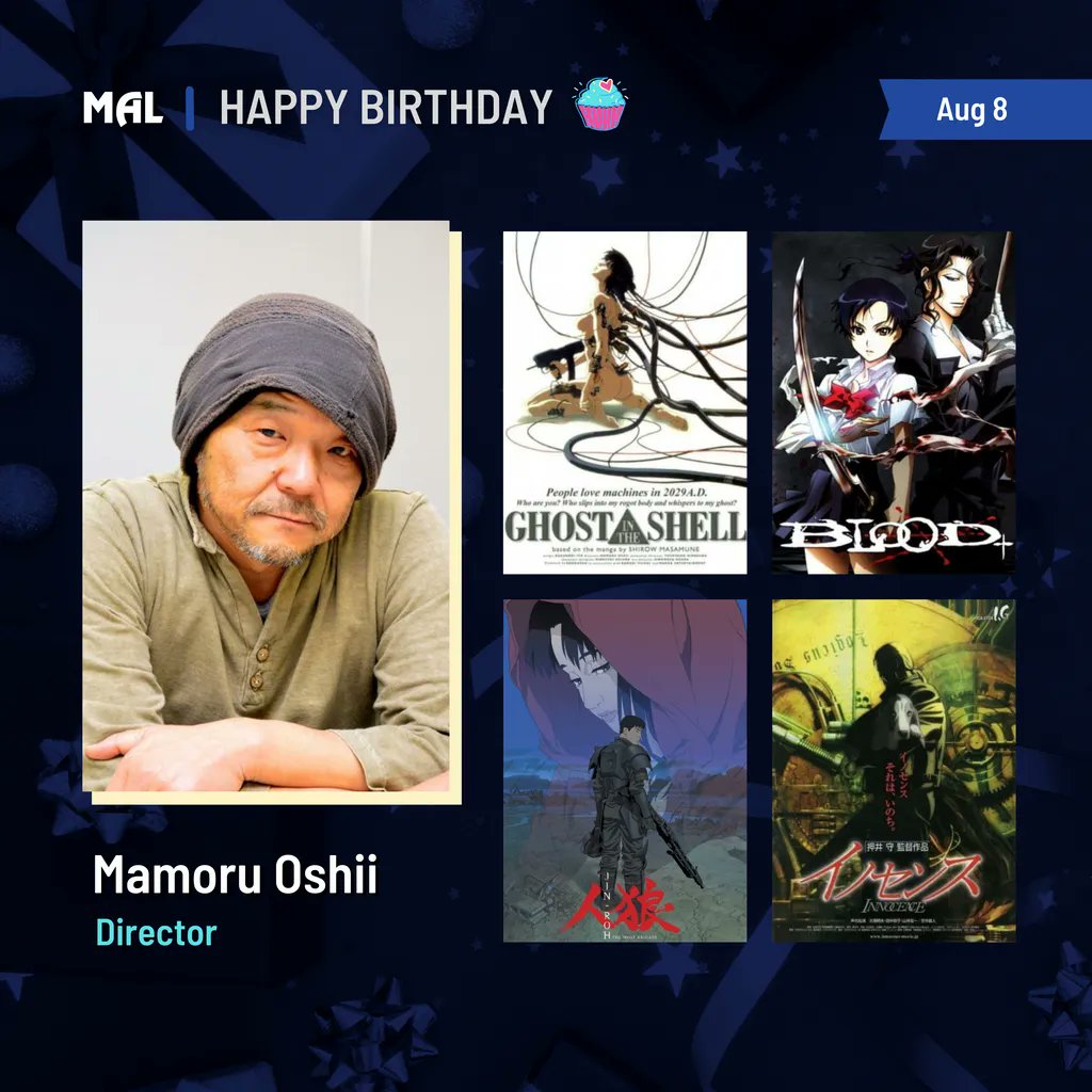 Happy Birthday to Mamoru Oshii! 