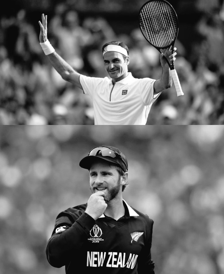 Happy birthday to the kings of grace, my superheroes Kane Williamson and Roger Federer  x 