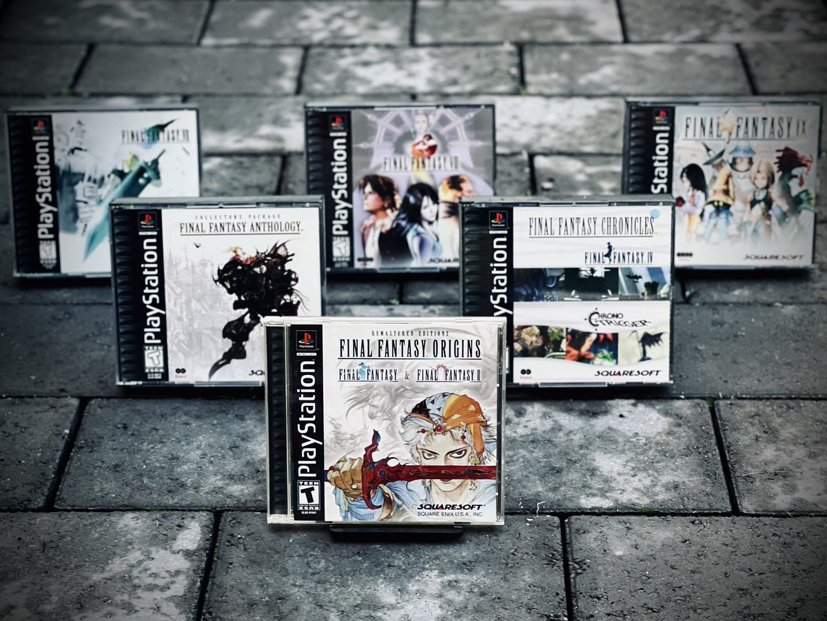 Can we talk about how many mainline Final Fantasy games there actually were on the PS1. 

We had I, II, IV, V, VI, VII, VIII, and IX. The only one missing was III, but instead the PS1 had FF Tactics and a whole bunch of other spin-offs.

Did you own any of these?
#PS1Day