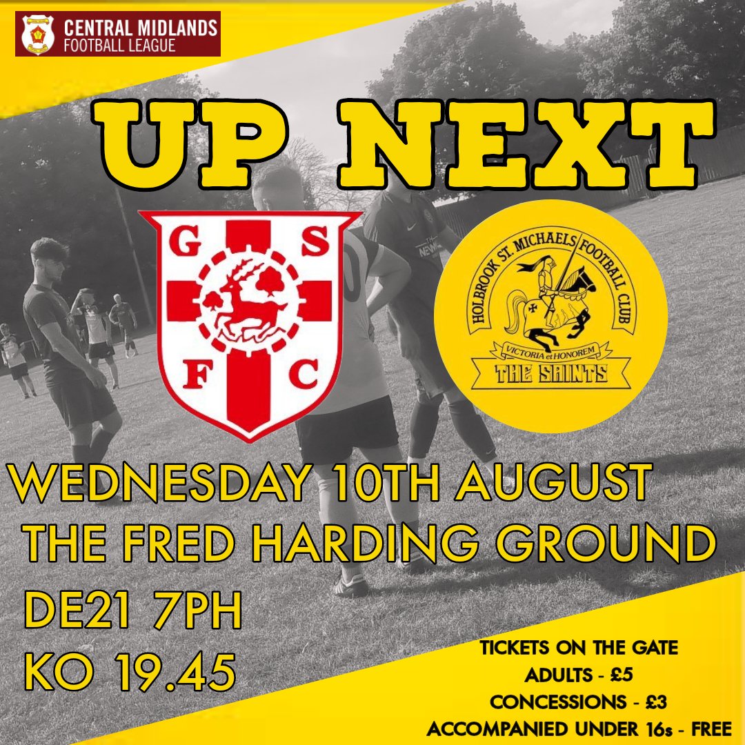 ⚫️🟡The First Team kick off their  @CentralMidsFL campaign with a midweek fixture. They travel to the Fred Harding Ground to play a <a href="/GSPrimsfc/">Graham St. Prims FC</a> team new to the division. Come down to support the lads and see if they can get off to a winning start.🟡⚫️
