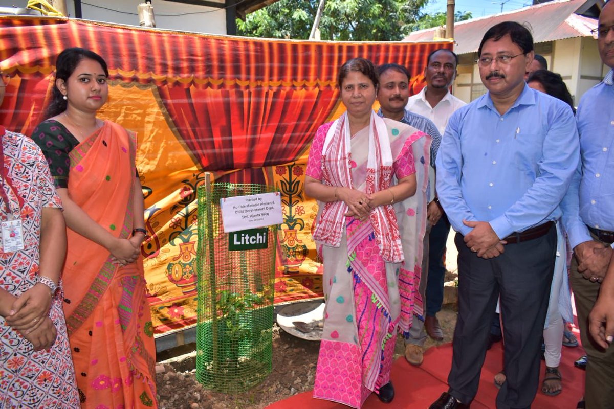 AjantaNeog's tweet photo. On the occasion of 75 years of independence. In line with the Amrit Mahotsav,today participated in the plantation program at NEVARD "SAKHI"ONE STOP CENTRE under the Dept of Women &amp; Child Development, part of the institutional tree plantation program launched by HCM @himantabiswa https://t.co/3hB6uDRpq7
