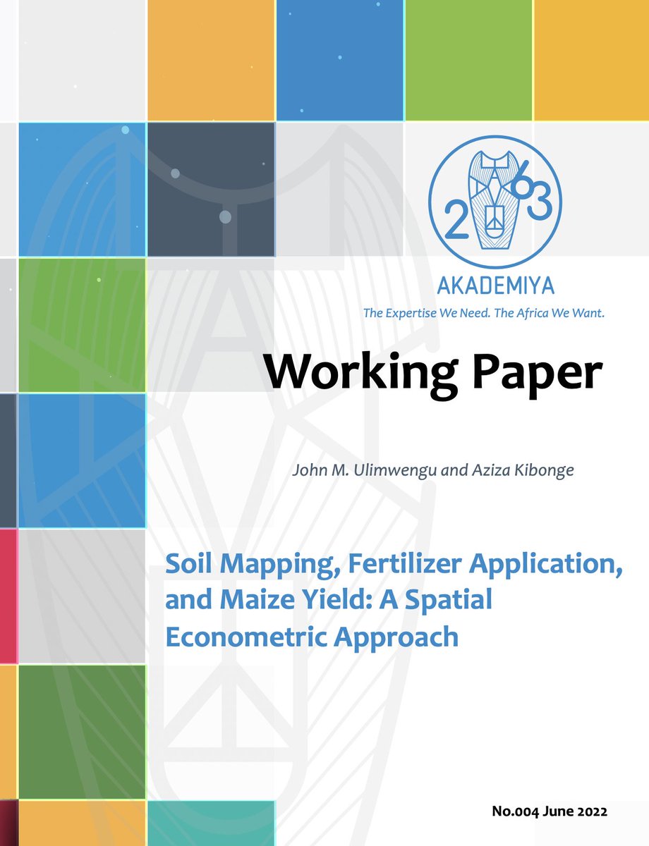 AKADEMIYA2063's tweet photo. In @AKADEMIYA2063's Working Paper #4, @JohnUlimwengu @IFPRI &amp; A. Kibonge @ohiou show how soil mapping using precision agriculture (PA) technologies can improve fertilizer use efficiency &amp; increase farmers' yields &amp; profitability👇

https://t.co/jxmCrVBclt https://t.co/nGfHQSLUpW