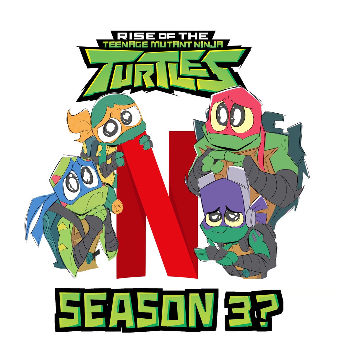 Kalzoni_'s tweet photo. C’mon @netflix! Give these turtles a new home 🥺🐢💚

#RiseoftheTMNT #RiseoftheTMNTmovie #saverottmnt #rottmnt #RottmntonNetflix @NickAnimation @Nickelodeon https://t.co/hlRrcFL9kO
