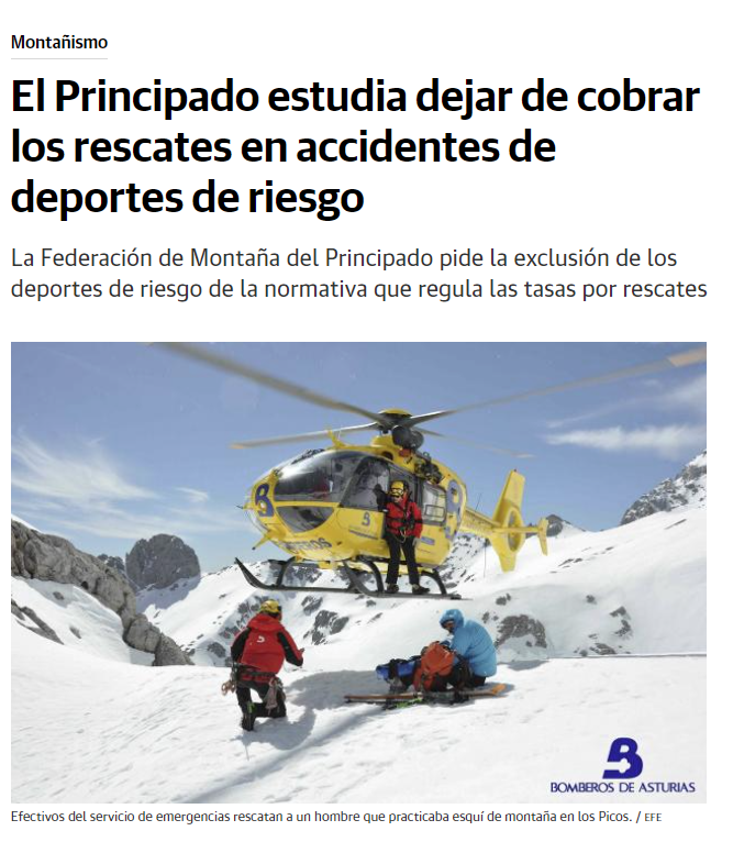 Seguimos reivindicando un cambio en la Ley, la revisión de la actual normativa de tasas por rescates y asistencias del Servicio de Emergencias del Principado (SEPA) puede estar más cerca de hacerse realidad.
Vía <a href="/elcomerciodigit/">EL COMERCIO</a> 
elcomercio.es/asturias/princ…
#FEMPA2022