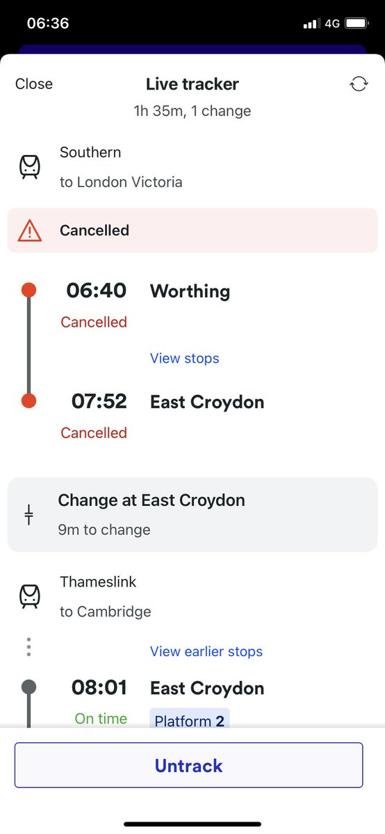 5 mins before before departure, you cancel. Shocking service <a href="/SouthernRailUK/">Southern</a> I have an annual season ticket and get treated like shit. Over £5000 per year. Horrendous <a href="/BBCBreaking/">BBC Breaking News</a> <a href="/itvnews/">ITV News</a> <a href="/nationalrailenq/">National Rail</a>