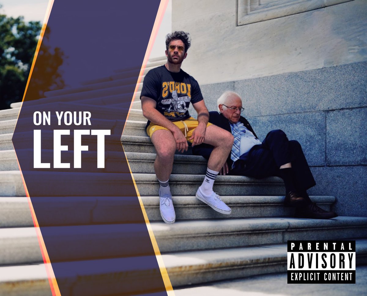 YepBoomer's tweet photo. I made @hasanthehun and Bernie Sanders an album cover https://t.co/uQniCYBKRS