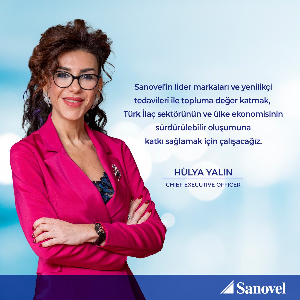 SanovelFarma's tweet photo. Sanovel İlaç’ta yeni CEO, yeni dönem. Türkiye’de ve dünyada faaliyetlerini başarıyla yürüten, lider markalarıyla hastaların hayatında fark yaratan, Türk ilaç sektörünün öncü şirketlerinden biri olarak 1 Ağustos itibarıyla CEO’muz Hülya Yalın ile birlikte yeni bir döneme başladık. https://t.co/RNAN3oOITc