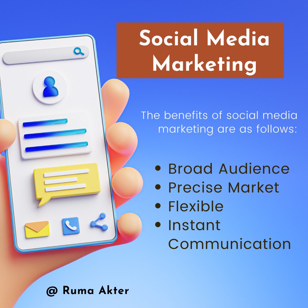 Ruma__Akter's tweet photo. 👩‍💻Social media marketing is one of the most important elements of digital marketing, and it has caused a revolution in digital media platforms.
Visit:https://t.co/lUD2HTSQ60

DM @Ruma__Akter feel free to contact me for a free consultation.
Follow @Ruma__Akter for more information https://t.co/ntMCUKwokW