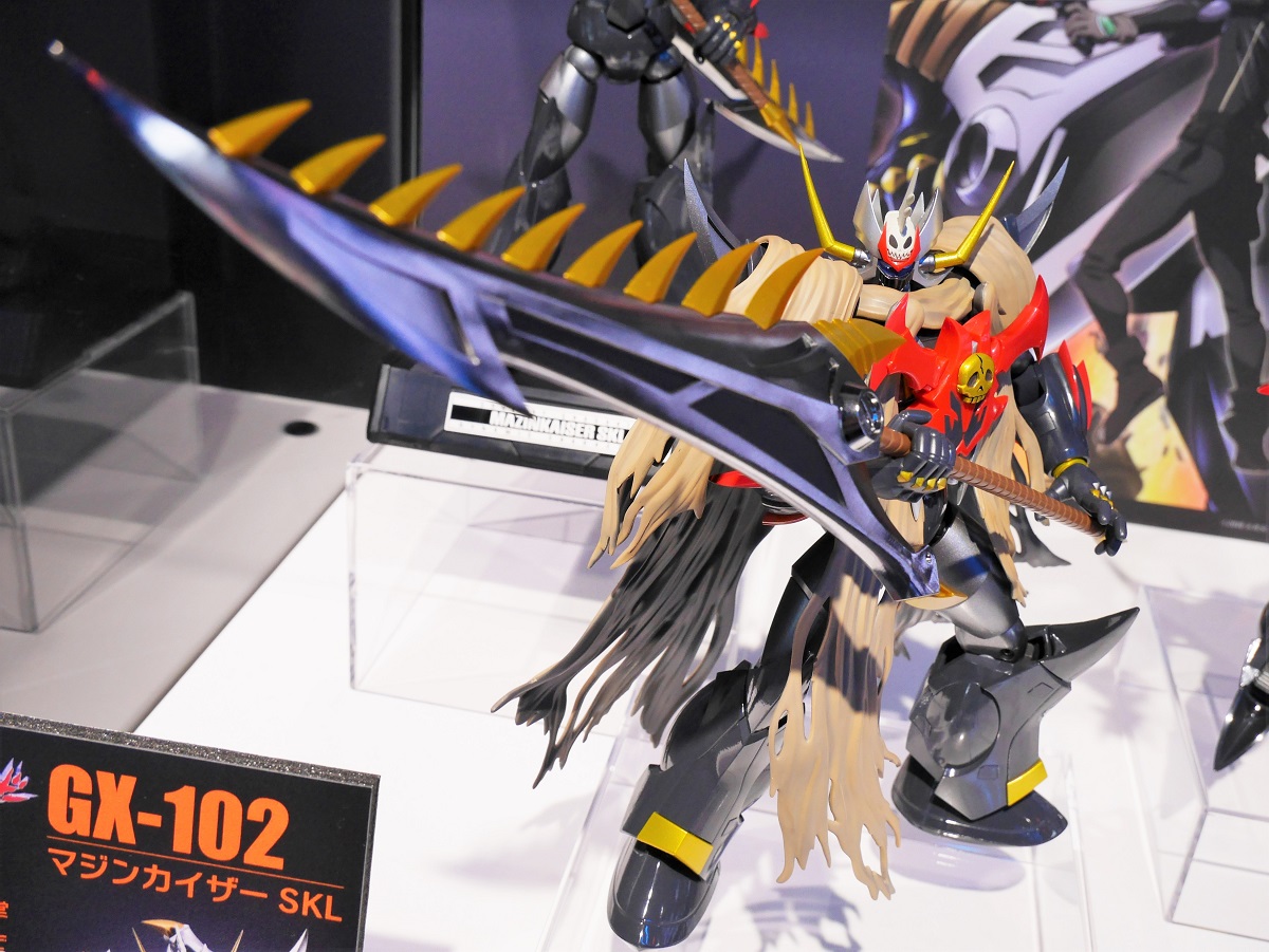 Tamashii Nations Store Tokyo Twitterren 魂ストア 展示情報 最凶のマジンガーが遂に超合金魂化 超合金魂 Gx 102 マジンカイザーskl をevent Zoneにて展示中 当店では大迫力の 牙斬刀 や ブレストマホーク ブレストリガー を構えた姿をご覧