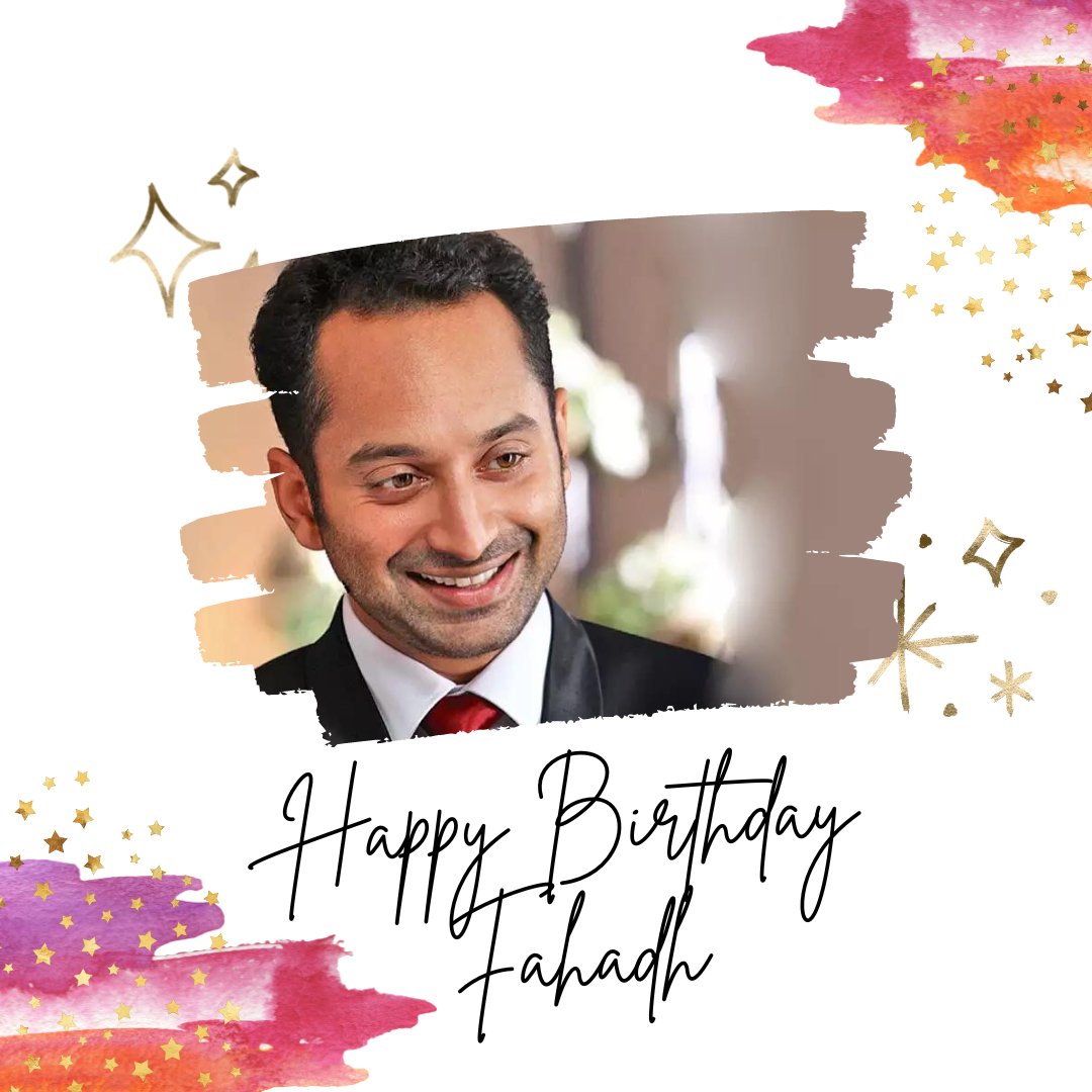 Happy Birthday Fahadh Faasil.       