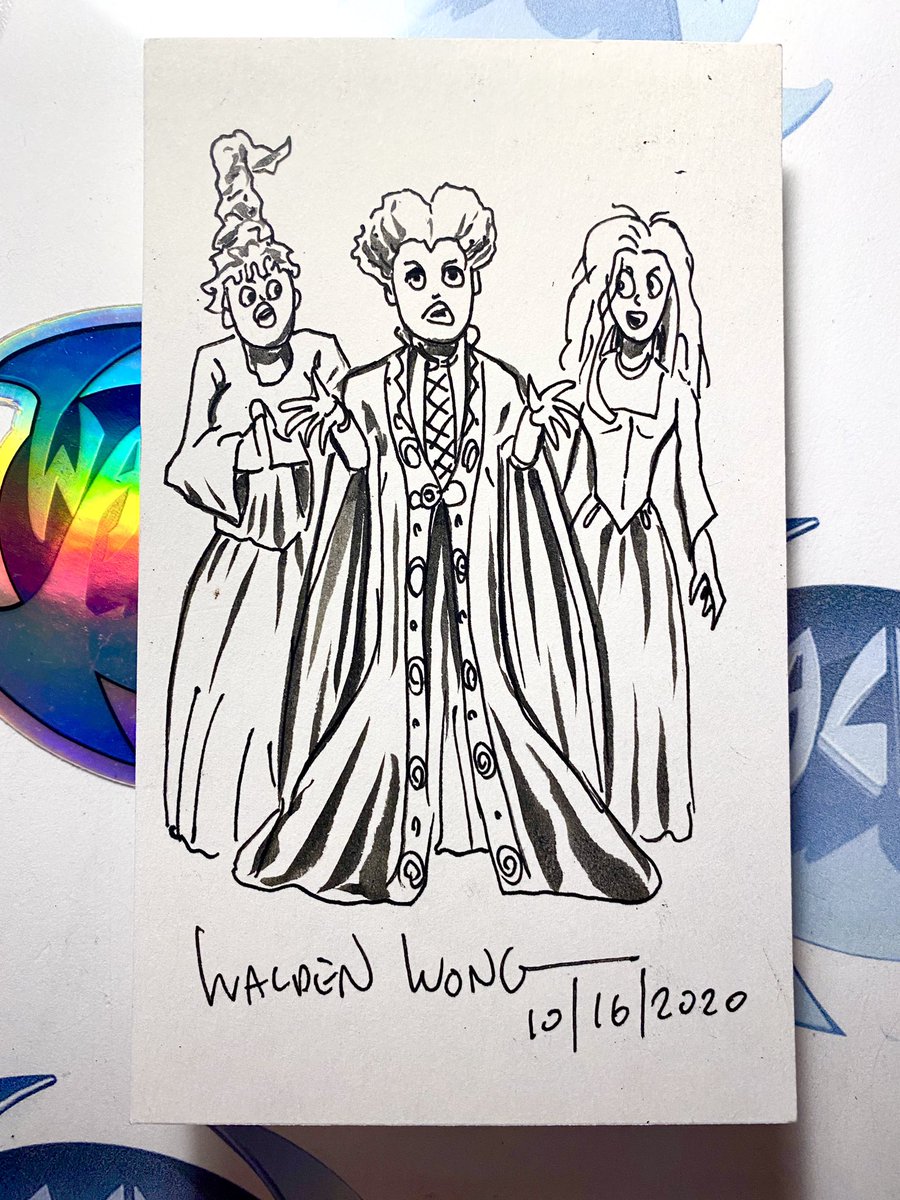 Sanderson Sisters 5-Minute Sketch card. Hocus Pocus!
.
.
.
.
#hocuspocus #hocuspocus2 #sandersonsisters #winifredsanderson #sarahsanderson #marysanderson  #salem #witchsisters #witch #witchcraft #sketchcard #halloween #hocuspocus25thanniversary