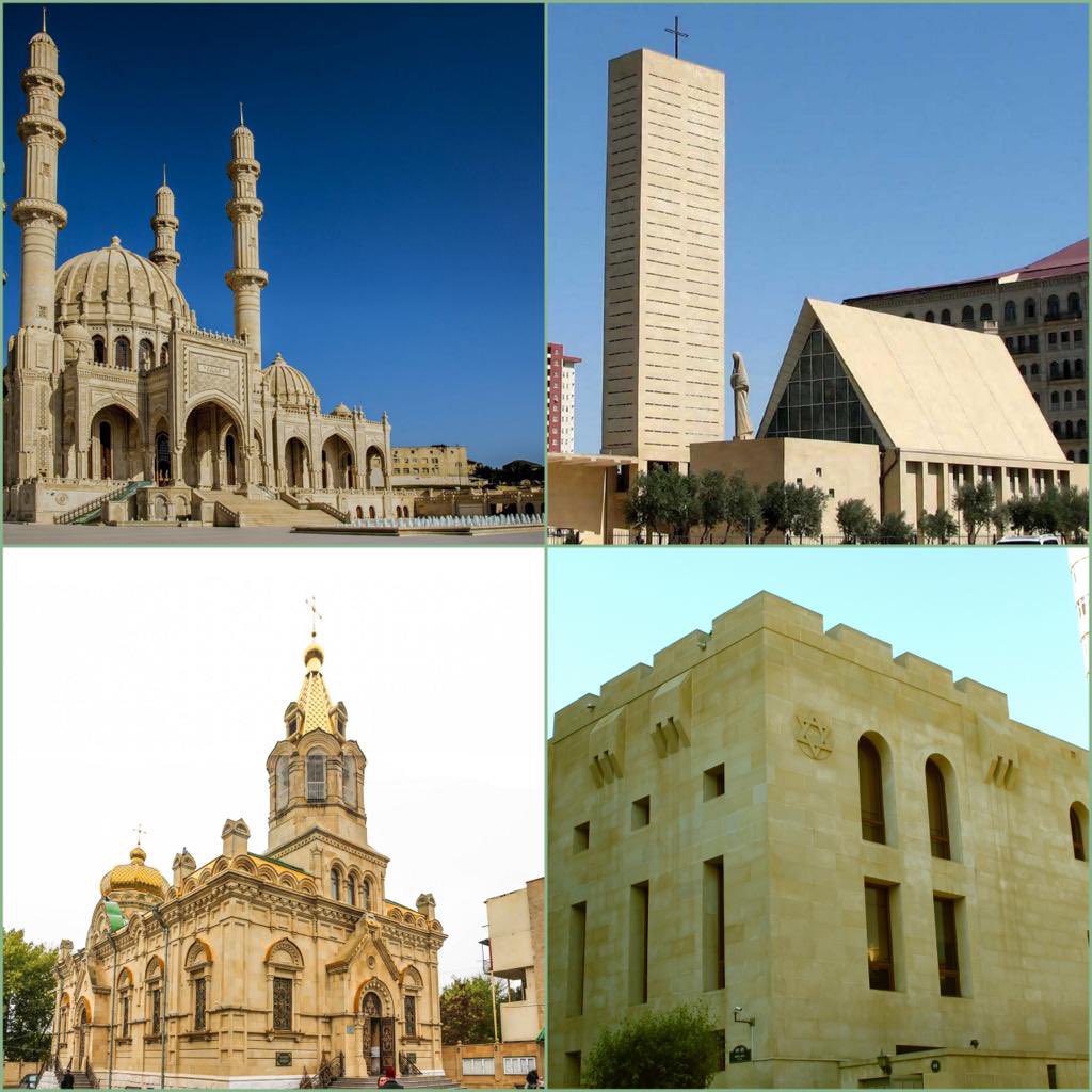 PTANews_'s tweet photo. Azerbaijan is a secular state with the multicultural & multi-confessional values. #Shia #Sunni #Muslims #Catholic, #Orthodox #Protestant #Christians #Ashkenazi & #Mizrahi #Jews live in #Azerbaijan in good neighbourliness, friendship & mutual confidence
#LandOfTolerance @AzEmbPak https://t.co/3wQi75gkLd