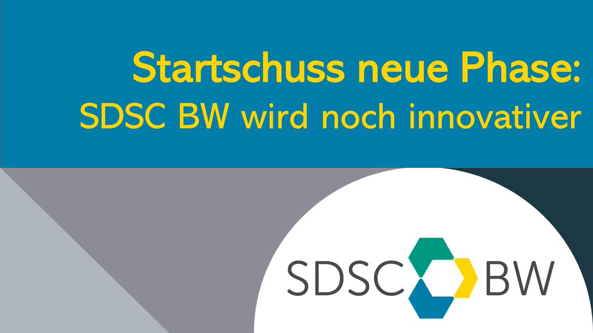 Jetzt startet die neue Projektphase und das <a href="/SDSC_BW/">SDSC-BW</a> erweitert sein Angebot, um die Firmen noch besser bei Ihren Digitalisierungsvorhaben zu unterstützen; der Fokus liegt stärker auf innovativen Anwendungen. 
👉SDSC-BW.de
#künstlicheintelligenz #data #dataanalytics