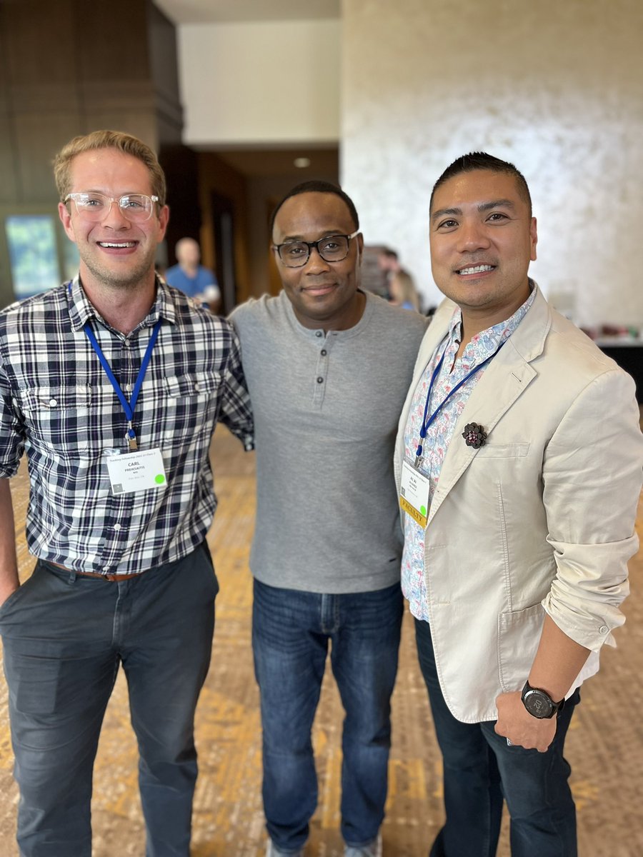 DrChrisER's tweet photo. Hanging out #ACEPTF22 with some the coolest deep thinkers @CMPreik @alvarezzzy from @StanfordMed. Such an amazing learning / networking experience.
#MedTwitter
#MedStudents
#embound
#FOAMed
#EMBound https://t.co/4Ek0hW0e0H