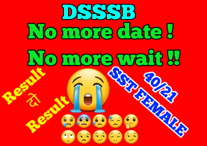 जागो CC5 जागो
#DSSSB_delaying_TGT_SST_FEMALE_RESULT
#TareekhPeTareekh 
#TGT_SST_female 
Result do!! 
Post code 40/21 ka Result do🙏 
<a href="/Dir_Education/">DIRECTORATE OF EDUCATION Delhi</a> 
<a href="/ArvindKejriwal/">Arvind Kejriwal</a> 
<a href="/msisodia/">Manish Sisodia</a> 
<a href="/socialjurist/">Ashok Agarwal</a> 
<a href="/AtishiAAP/">Atishi</a> 
<a href="/LtGovDelhi/">LG Delhi</a> 
<a href="/CMODelhi/">CMO Delhi</a> 
<a href="/ABPNews/">ABP News</a>
<a href="/ZeeNewsEnglish/">Zee News English</a>
@BBCBreakin
<a href="/AN/">André Nisalsky</a>
<a href="/DDNewslive/">DD News</a>