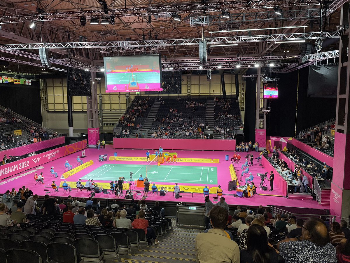 HarryRosieStad's tweet photo. Last event of the Commonwealth games for us today. New sport to watch 🏸 #B2020 #B2022Badminton https://t.co/y1ObAOl1Cp