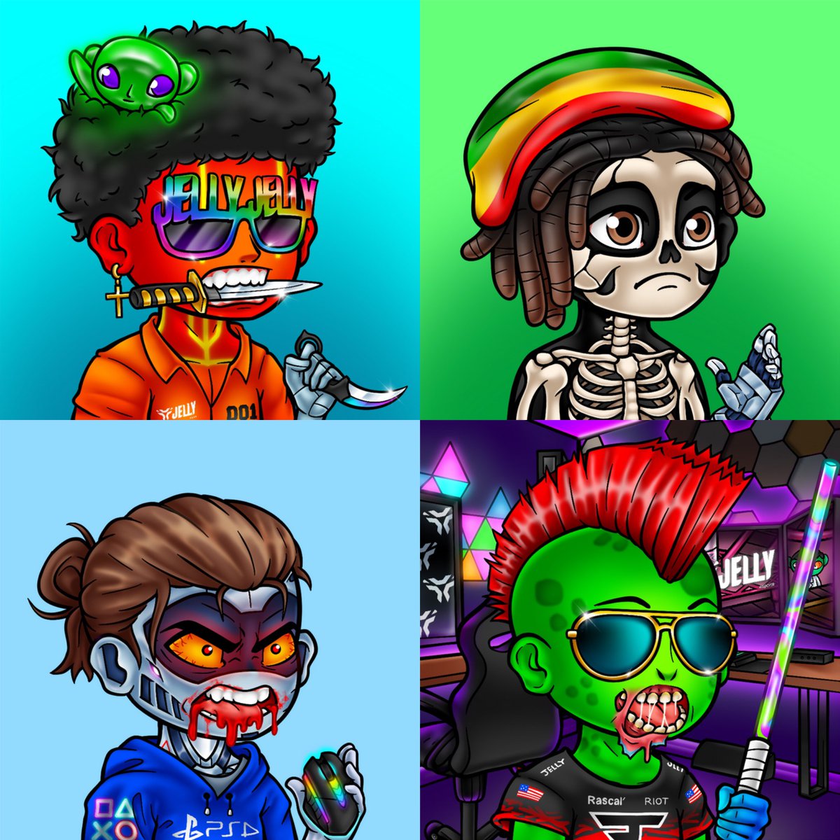 We are giving away 4x Jelly Rascals NFTs 🎁

Floor price is 24 $SOL 👀

To enter:
- Follow with notis on 🔔
- Like &amp; RT ✅
- Tag friends 🤝

(4 winners x 24 hours ⏰)