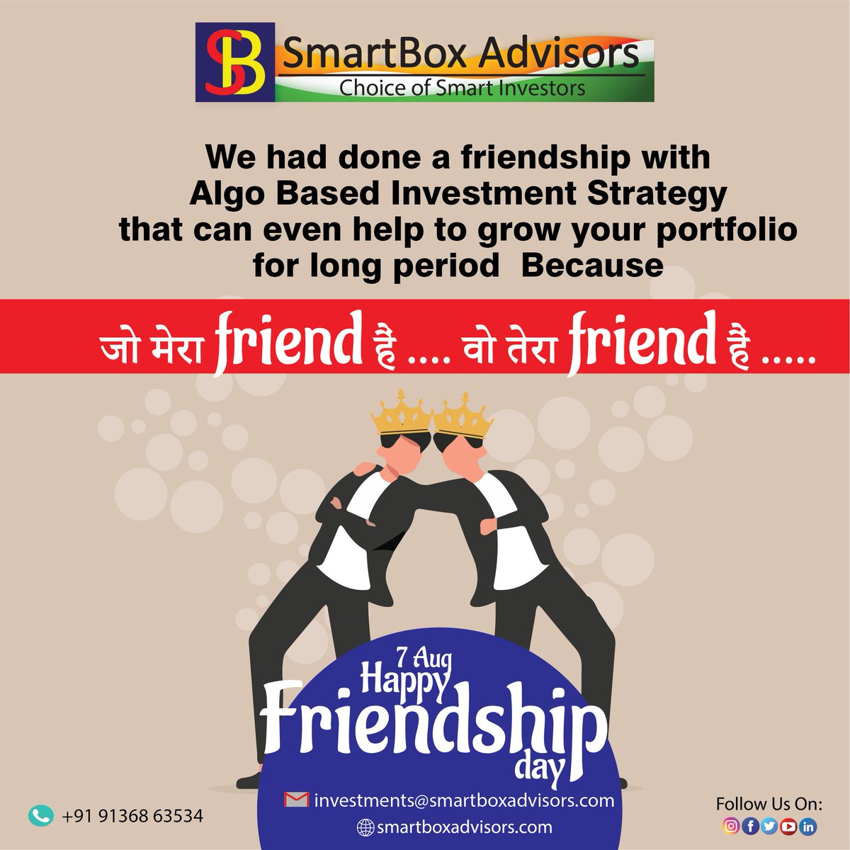 SmartboxA's tweet image. &apos;Yeh Dosti hum nahi todenge&apos; Friendship Day #friendshipday #friendship #friends #friendshipgoals #friendshipquotes #friendsforever #happyfriendshipday #love #friendships #friendshipforever #friendshipbracelets #friendshiplove #friendshipgoal #friendshipismagic #friendshipneverend