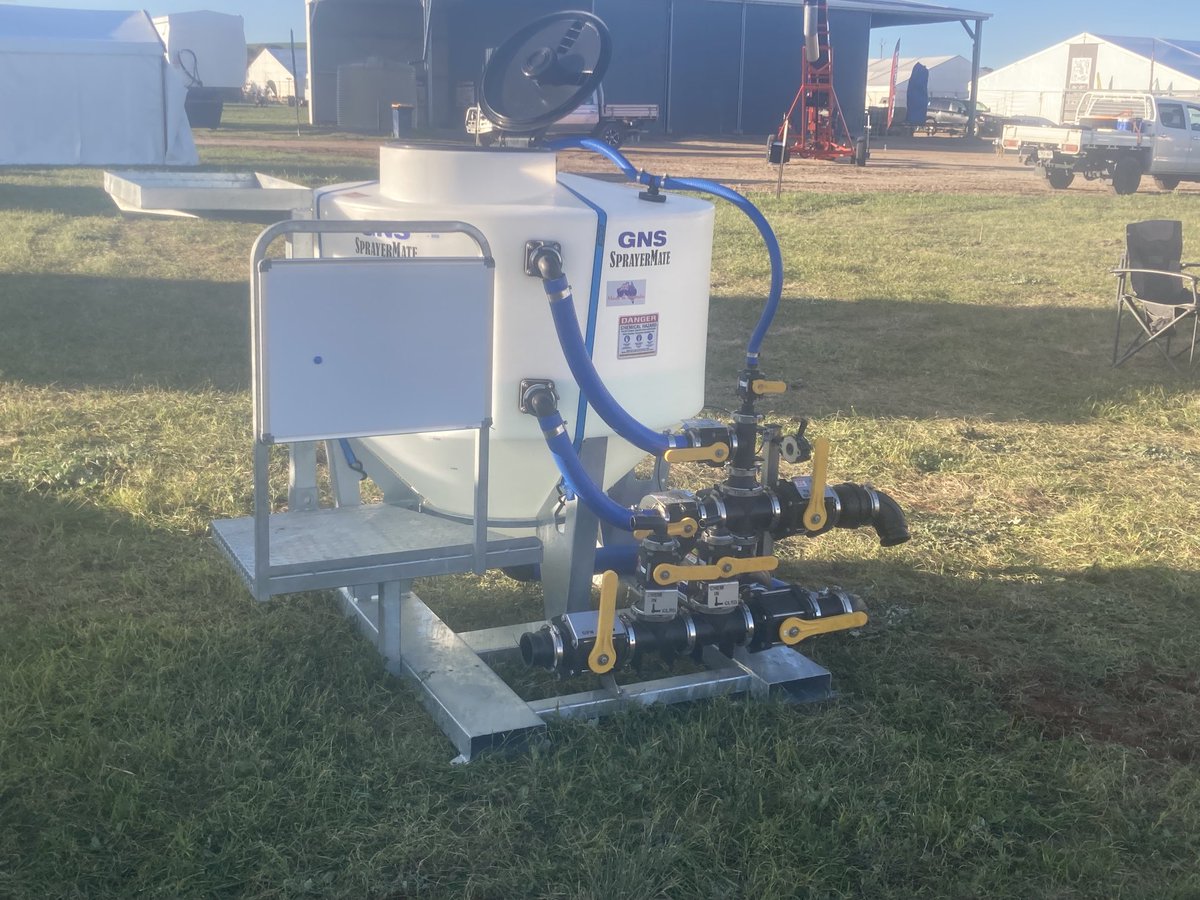 All set up and ready to demonstrate at the Eyre Peninsula field days on 6th street site 225 beside the CFS stand