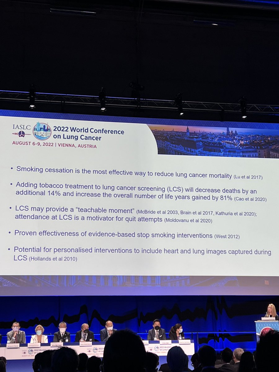 Great to see the smoking cessation study at the #WCLC22 plenary. Even more relevant for our regional population who are twice as daily smokers than metro residents. Time for an interventional study in the regional/rural setting. #vics