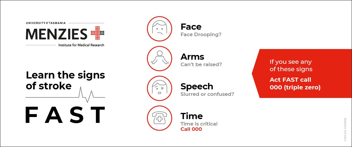 It's National Stroke Week. Learn the signs of stroke FAST. You could save a life.