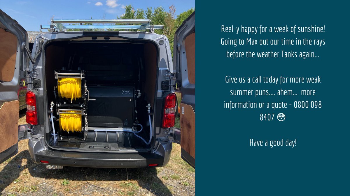 grippatank's tweet photo. #grippatank  #windowcleaning #windowcleaner #carvaleters #drainjetters #pressurewashers #guttercleaning #cleaning  #smallbusiness #purewater #grippamax #bespoke #summer #heatwave https://t.co/Hv6wIiYBTL