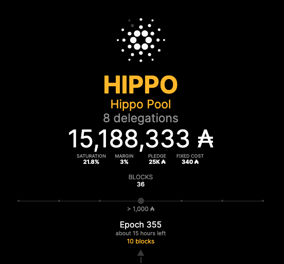 Jérôme | Hippo Pool - Cardano Stake Pool tweet media