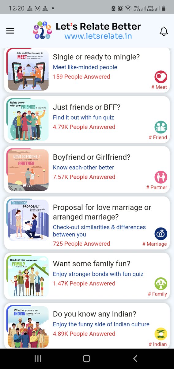 LetsRelate_App's tweet image. Check Compatibility for Better Relationships - eepurl.com/h8ke2z