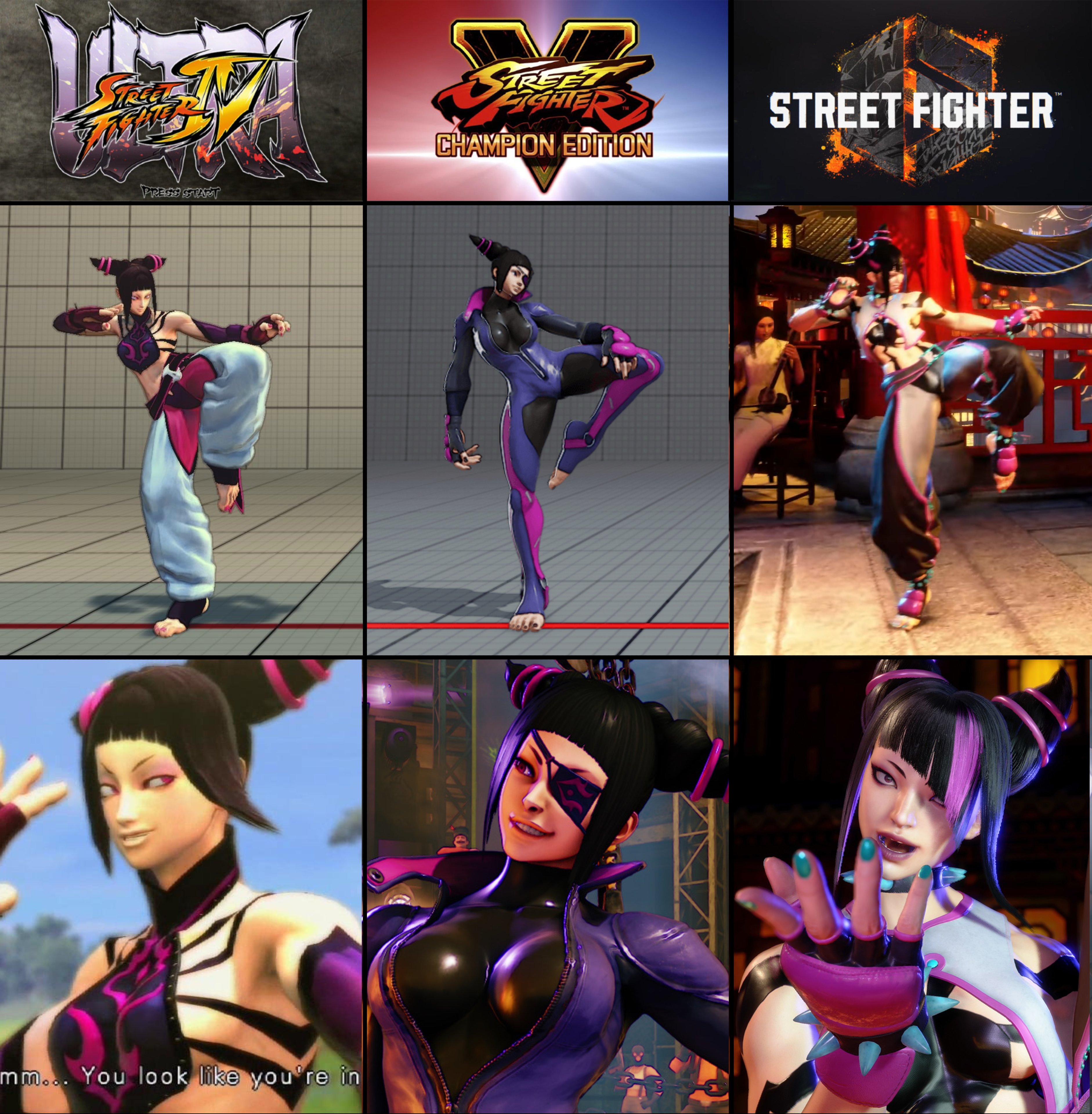 Fighting-Games Daily on X: Street Fighter 6 - Juri Comparison