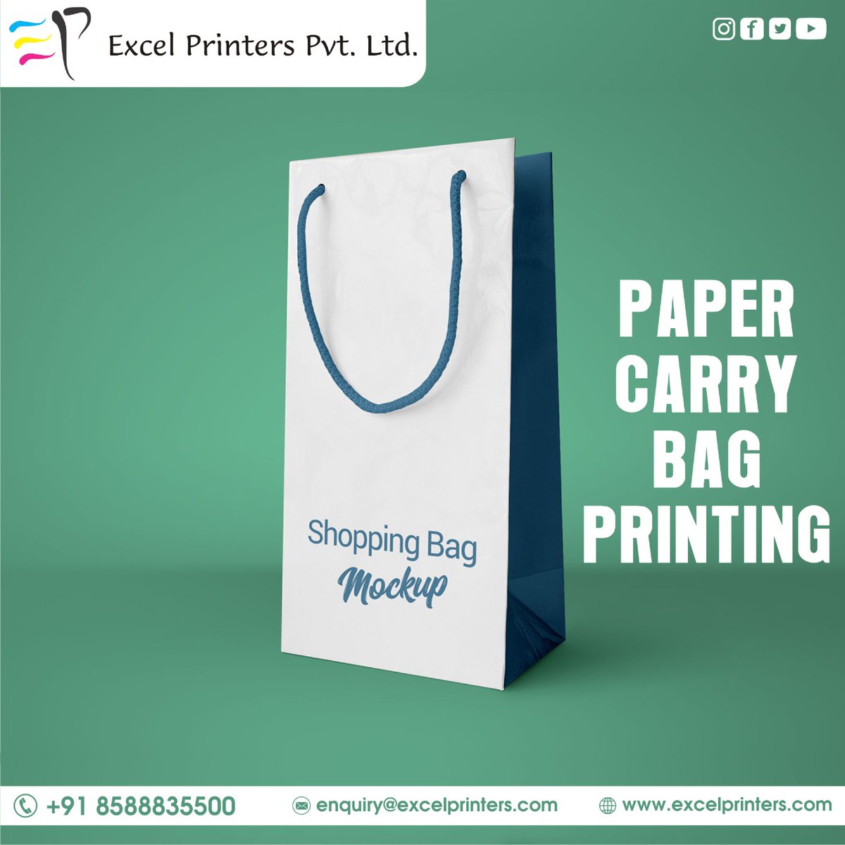 excel_printers's tweet image. Want to try something great and different?
Avail our Paper Carry Bag Printing services. 

Visit us: excelprinters.com
Or call  at📞:+91 8588835500

#carrybag #notepadwriting #calenders #flyer #bussinesscard #brochures #stickers #banners #posters #greetingcard #invitations
