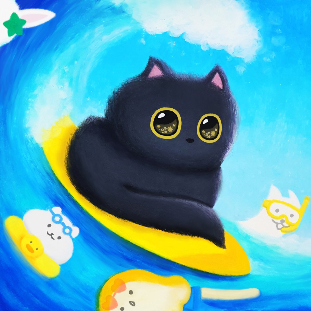 shinycat_world's tweet photo. @PARDEYinc 
Shiny Cat &amp; Friends' Metabus Summer Vacation🌊

夏を迎えて友達と一緒にメタバース休暇に行ったシャイニーキャットです。😻❤

@opensea 
https://t.co/DnV5EjAfc9 https://t.co/i0THV8BXOb