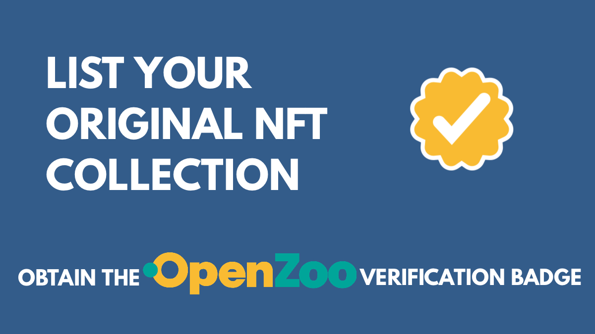 List your original #NFT collection on openzoo.io and get your official #OpenZoo badge✅

Learn more about collections verification process and other features:
➡️docs.openzoo.io/security/verif………

#NFTCommunity #NFTs #ZooKeeper #Wanchain $ZOO <a href="/ZooEcosystem/">Zooecosystem</a>