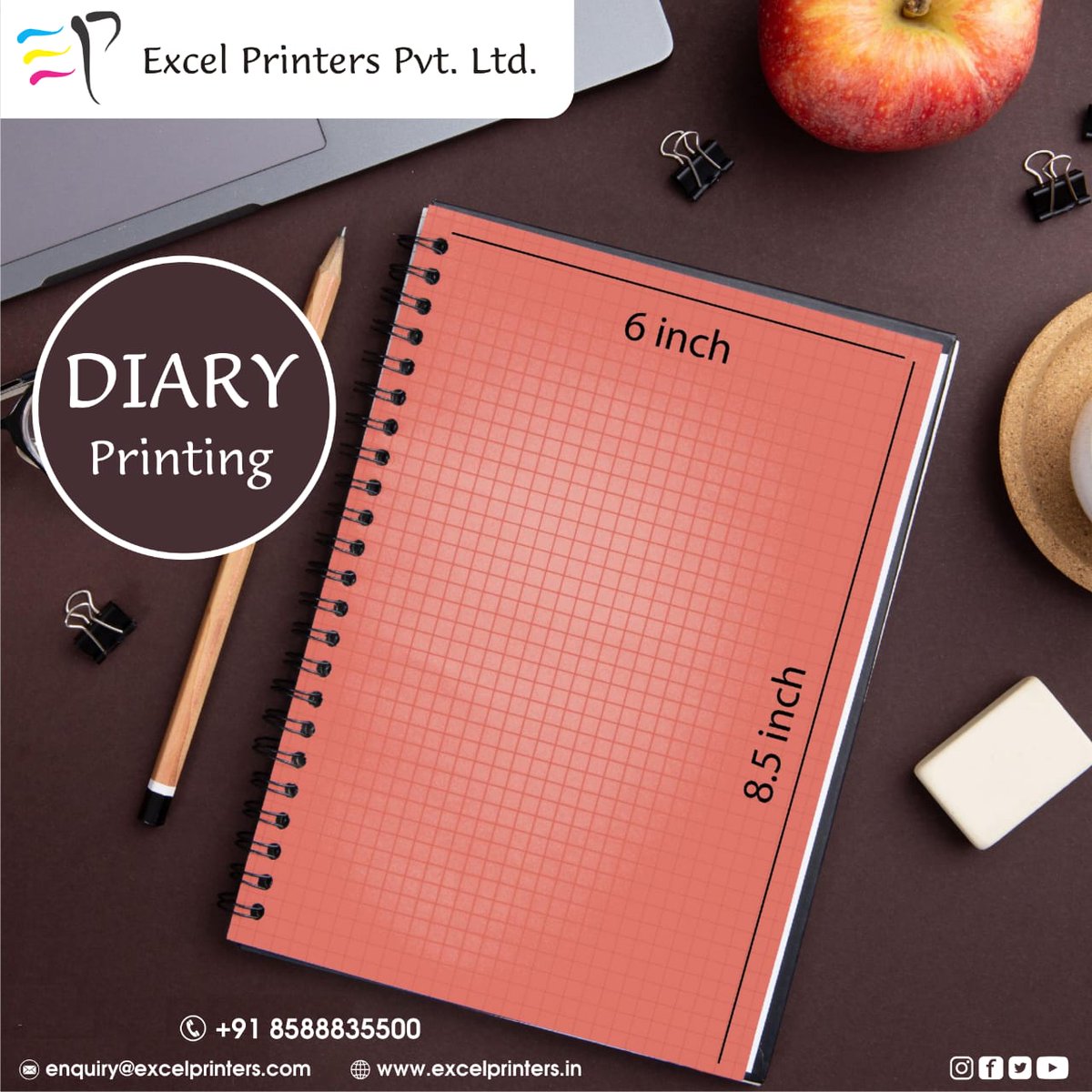 excel_printers's tweet image. Make your notes more feasible to you and make it happen with our Dairy Printing services. 📚📓📒

Visit us: excelprinters.com
Or call  at📞:+91 8588835500

#notepad #notepadwriting #calenders #flyer #bussinesscard #brochures #stickers #banners #posters #greetingcard