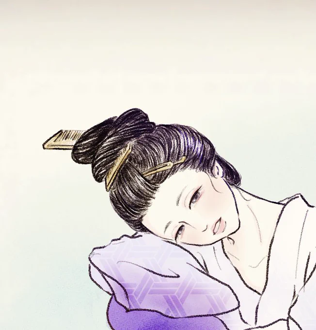 いろいろなタッチを試しながらいちばん描きたい雰囲気に近づいていきたい。 