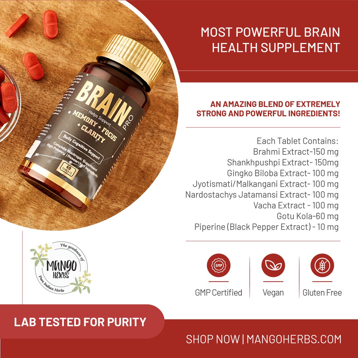 HerbsMango's tweet photo. Brain Pro is 100% drug free, natural and non-addictive formula, which helps you tremendously improve your brain function.
Order Brain Pro by Mango Herbs now!
https://t.co/Pl0vJzwpvd
#brainpro #brainhealth #health #mind #mentalhealth #supplement #psychology #motivation #life https://t.co/ZrEiedccSD