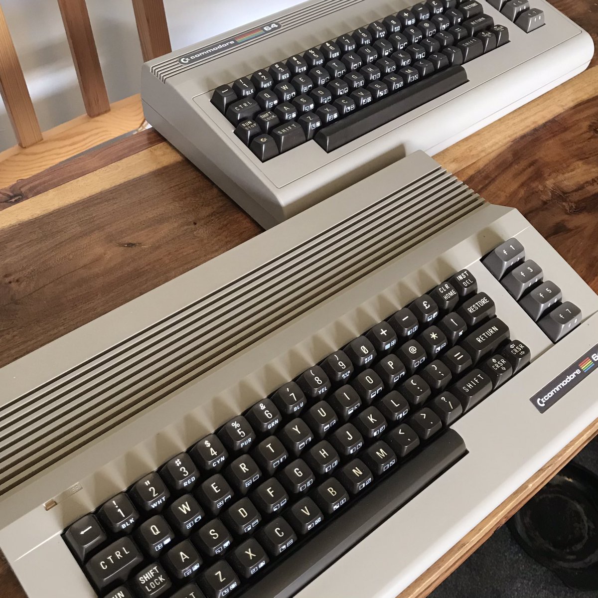 shieladixon's tweet photo. @JudgeDrokk #C64MONTH original and new-build #sixtyclone #c64 https://t.co/l9BTO3dy8V
