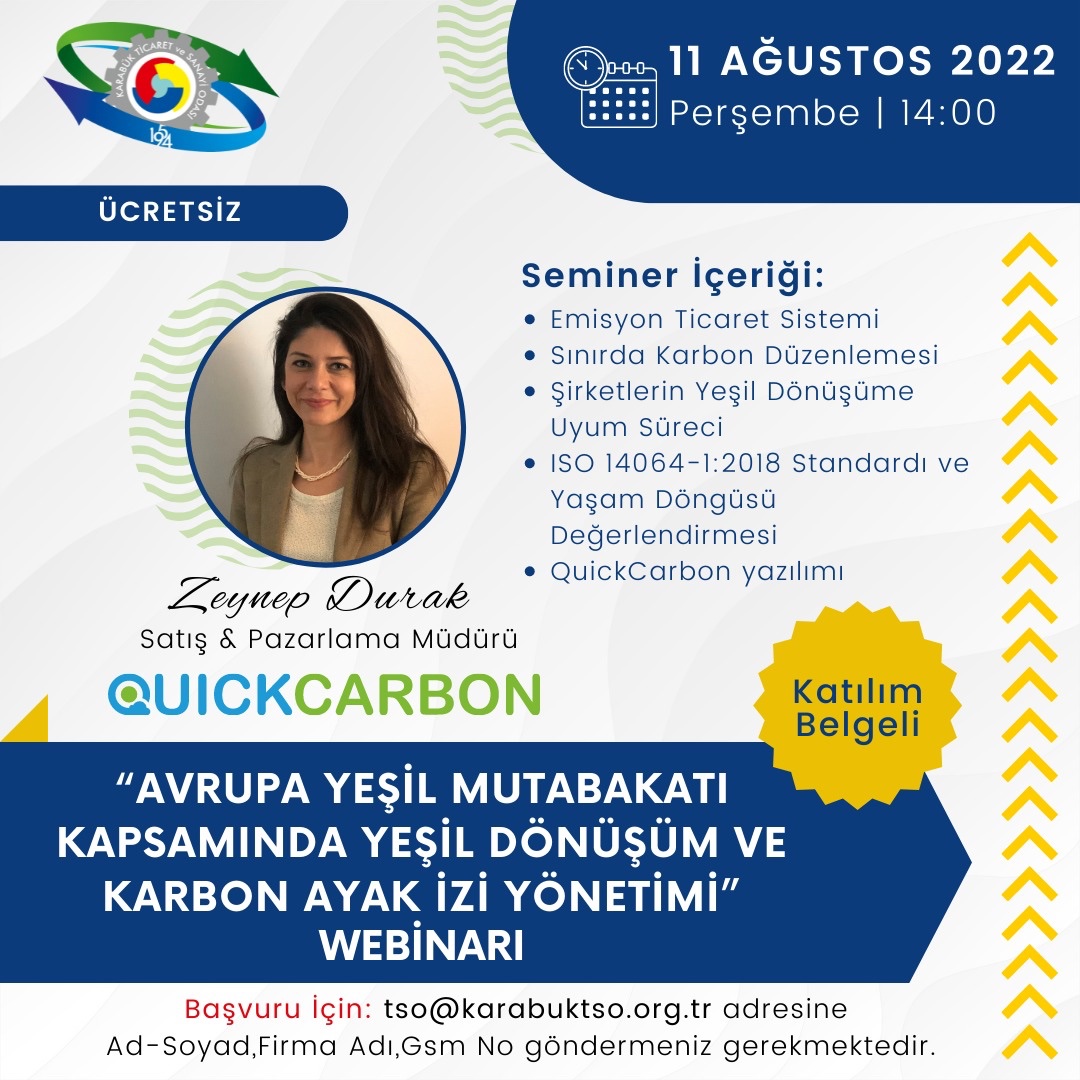 karabuktso's tweet photo. 11 Ağustos Perşembe günü yapılacak olan online seminerimize kayıtlarınızı yaptırınız. https://t.co/DJi3hMrhPt